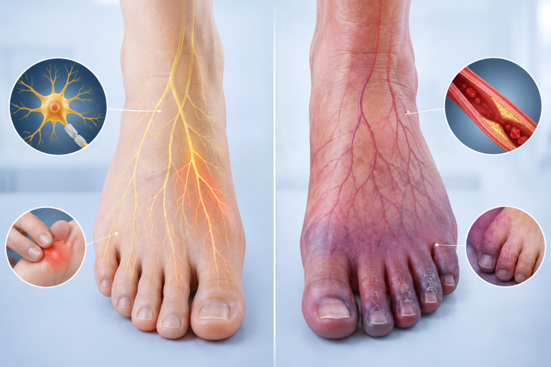 Diabetic Neuropathy and Poor Circulation: What’s the Difference?